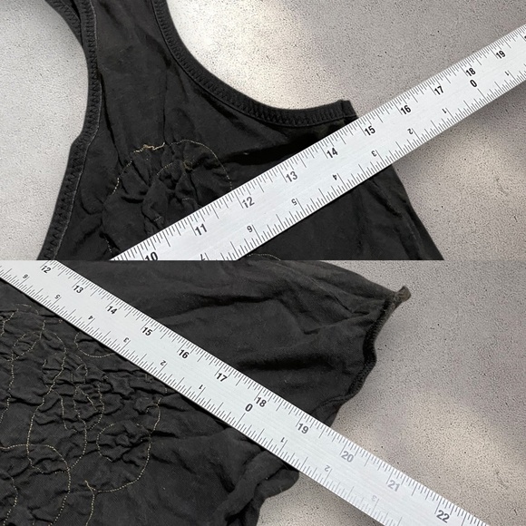 Vtg Y2k Diesel Discoveries Ruched V-Neck Tank Top - Picture 7 of 7